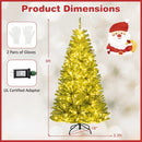 6/7/8 FT Pre-Lit Artificial Christmas Tree with Remote Control and LED Lights by LJGDeals