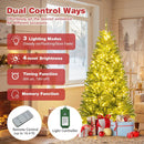 6/7/8 FT Pre-Lit Artificial Christmas Tree with Remote Control and LED Lights by LJGDeals