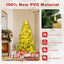 6/7/8 FT Pre-Lit Artificial Christmas Tree with Remote Control and LED Lights