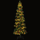 6/7 FT Pre-Lit Artificial Christmas Tree Spiral Holiday Tree with 612/791 Branch Tips and 8 Modes by LJGDeals