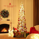 6/7 Feet Snow-flocked Artificial Christmas Tree with 220/290 Warm White LED Lights by LJGDeals