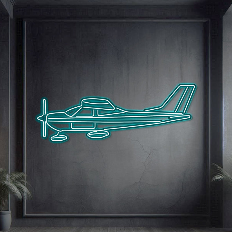 177A Metal Neon Aircraft Wall Art - NCN0001