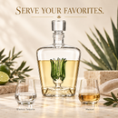 Tequila Decanter With Agave Plant,  25 Ounce Bottle