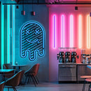 Emoji Ghost Metal Neon Wall Art- LN0064