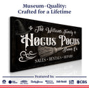 Personalized Hocus Pocus Broom Co. Wall Sign