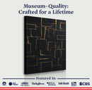 Contemporary Black and Gold Wall Art