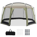 6-8 Person Netted Canopy Tent with Zippered Door by LJGDeals