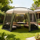 6-8 Person Netted Canopy Tent with Zippered Door by LJGDeals