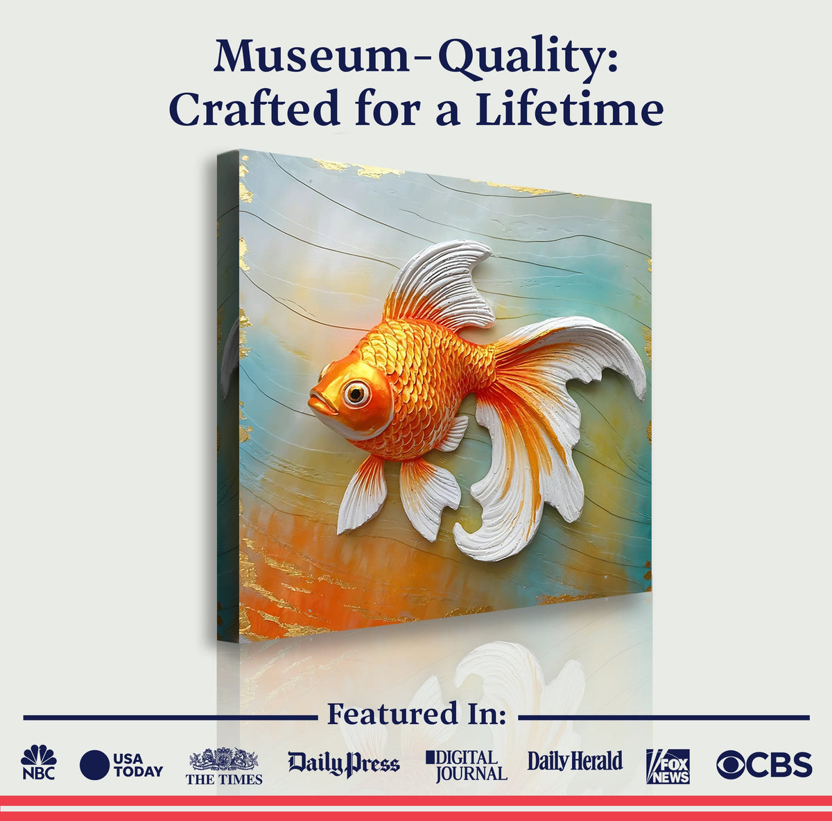 3D Goldfish Wall Art, photo 6 of 10