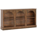 63" Console Table, Farmhouse Entryway Table with 3 Tier Storage
