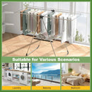 2-Tier Laundry Drying Rack Folding Cloth Rack with Aluminum Frame by LJGDeals