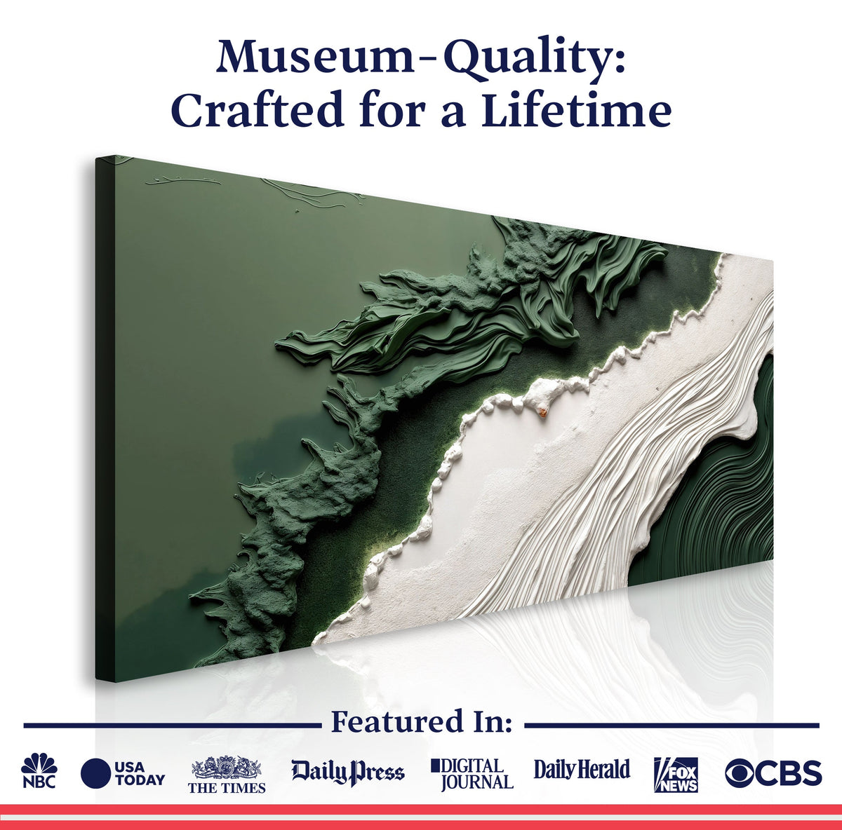 Green Rivers Abstract Wall Art VI, photo 6 of 10