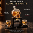 Skull Skeleton Wine & Whiskey Decanter Set 750 mL