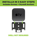 HIDEit ATV4K | 1st + 2nd Gen Apple TV 4K Wall Mount by HIDEit Mounts