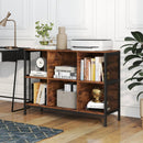 6 Cube Bookcase 42" Wide Horizontal Bookshelf with Accent Cubby Shelf by LJGDeals