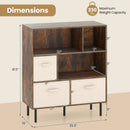 6-Cube Bookshelf with 3 Removable Folding Fabric Drawers for Living Room by LJGDeals