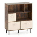 6-Cube Bookshelf with 3 Removable Folding Fabric Drawers for Living Room by LJGDeals