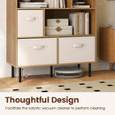 6-Cube Bookshelf with 3 Removable Folding Fabric Drawers for Living Room by LJGDeals