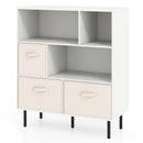 6-Cube Bookshelf with 3 Removable Folding Fabric Drawers for Living Room by LJGDeals