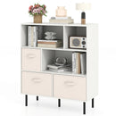 6-Cube Bookshelf with 3 Removable Folding Fabric Drawers for Living Room by LJGDeals