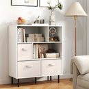 6-Cube Bookshelf with 3 Removable Folding Fabric Drawers for Living Room by LJGDeals