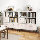 6-Cube Bookshelf with 3 Removable Folding Fabric Drawers for Living Room by LJGDeals