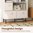 6-Cube Bookshelf with 3 Removable Folding Fabric Drawers for Living Room by LJGDeals