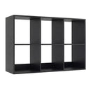 6 Cube Bookshelf with Back Guardrail for Living Room Bedroom by LJGDeals
