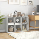6 Cube Bookshelf with Back Guardrail for Living Room Bedroom by LJGDeals