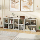 6 Cube Bookshelf with Back Guardrail for Living Room Bedroom by LJGDeals