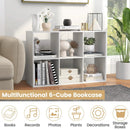 6 Cube Bookshelf with Back Guardrail for Living Room Bedroom by LJGDeals