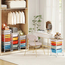 6-Drawer Rolling Storage Cart with Wooden Tabletop by LJGDeals