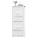 6 Drawers Chest Dresser Clothes Storage Bedroom Furniture Cabinet