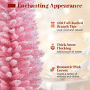 6 FT Artificial Christmas Tree with 460 Branch Tips and Folding Metal Stand by LJGDeals