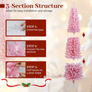 6 FT Artificial Christmas Tree with 460 Branch Tips and Folding Metal Stand by LJGDeals
