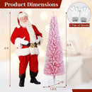 6 FT Artificial Christmas Tree with 460 Branch Tips and Folding Metal Stand by LJGDeals