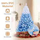 5/6/7/8 FT Artificial Christmas Tree with Warm White LED Lights and 8 Modes by LJGDeals