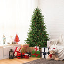 6/7 FT Artificial Christmas Tree with Pine Cones and Adjustable Brightness by LJGDeals