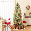 6/7.5/9 FT Artificial Christmas Tree with Warm-White LED Lights by LJGDeals
