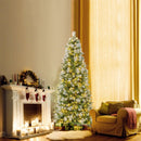 6/7.5/9 FT Artificial Christmas Tree with Warm-White LED Lights by LJGDeals