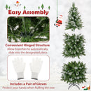 6/7.5/9 FT Artificial Christmas Tree with Warm-White LED Lights by LJGDeals