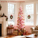 6 FT Artificial Pink Christmas Tree with 460 Branch Tips for Holiday by LJGDeals