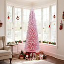 6 FT Artificial Pink Christmas Tree with 460 Branch Tips for Holiday by DirectDeals