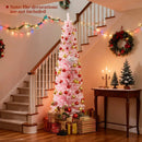 6 FT Artificial Pink Christmas Tree with 460 Branch Tips for Holiday by LJGDeals