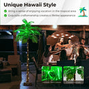 6 FT LED Lighted Artificial Palm Tree Hawaiian Style Tropical with Water Bag by LJGDeals