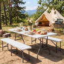 6 FT Fold-in-Half Camping Table with Carrying Handle by LJGDeals