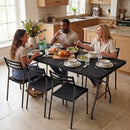 6 FT Fold-in-Half Camping Table with Rattan Texture by LJGDeals