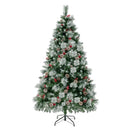 6 Feet Pre-Lit Artificial Christmas Tree with 350 LED Lights by LJGDeals