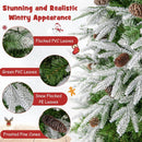 6/7.5/9 FT Pre-Lit Artificial Christmas Tree with 765/1135/1871 Tips and 280/470/690 Warm-White LED Lights by LJGDeals