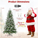 6/7.5/9 FT Pre-Lit Artificial Christmas Tree with 765/1135/1871 Tips and 280/470/690 Warm-White LED Lights by LJGDeals